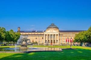 Kurhaus or cure house spa and casino building in Wiesbaden photo