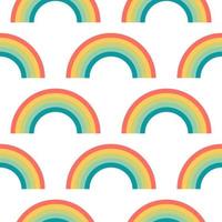 rainbow seamless pattern vector
