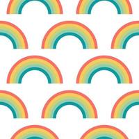 rainbow seamless pattern vector