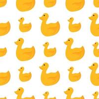 mother duck and duckling seamless pattern vector