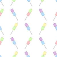 colorful marshmallow seamless pattern vector