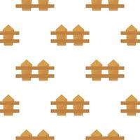 fence seamless pattern vector