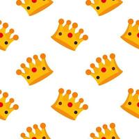 king crown seamless pattern vector