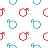 male and female gender seamless pattern vector