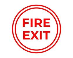 Fire Exit Sign In Vector, Easy To Use And Print Design Templates vector