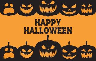 Illustration Vector Graphic Of Poster or Happy Halloween Background, Design Suitable for Posters, Greeting Cards on Halloween Day