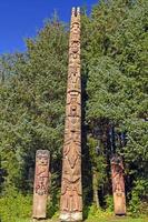 Totem Poles at a Coastal Preserve photo