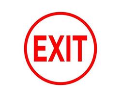 Exit Sign In Vector, Easy To Use And Print Design Templates vector