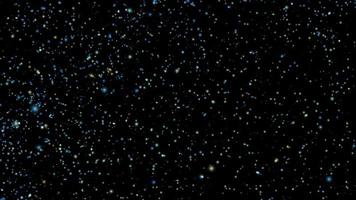 cielo nocturno con estrellas brillando sobre fondo negro foto