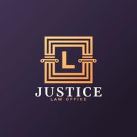 Law Firm Letter L Logo Design Template Element vector