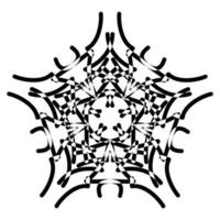 Abstract vector design in black color. Perfect for corporate, background, t-shirt, and so on.