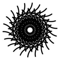 Abstract vector design in black color. Perfect for corporate, background, t-shirt, and so on.