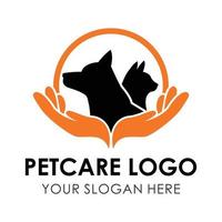 pet care vector logo template