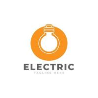 Modern Initial Letter O Smart Light Bulb Logo Design Vector Graphic Icon Template