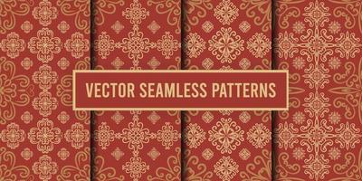 Ornamental seamless pattern background vector