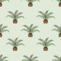 Seamless palm cartoon pattern vector