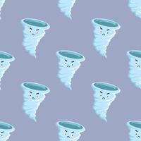 Seamless storm cartoon pattern vector