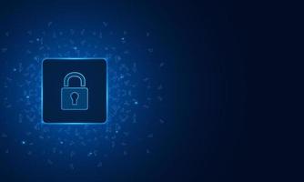 Cyber security technology concept , Shield With Keyhole icon on circuit board , personal data , vector