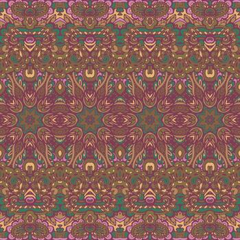 Ornament Seamless Background Pattern. Abstract background for textile design, wallpaper, surface textures. vector