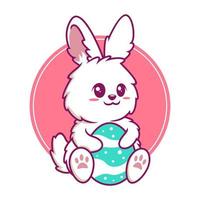 easter day bunny cartoon illustration