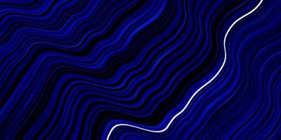 Dark BLUE vector template with curved lines.