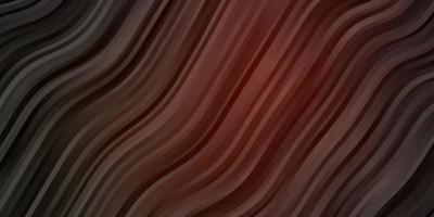 Dark Red vector backdrop with bent lines.