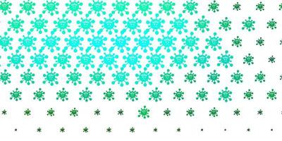 Light Green vector texture with disease symbols.