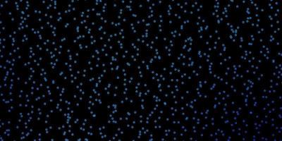 Dark BLUE vector texture with beautiful stars.
