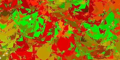 Light Green, Red vector texture with random triangles.