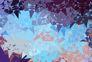 Light Blue, Red vector backdrop with triangles, lines.
