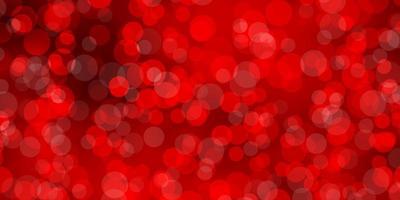 Light Red vector background with spots.