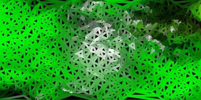 Light green, yellow vector abstract triangle texture.