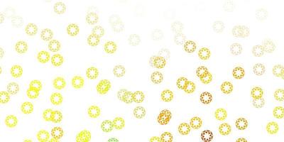 Light green, yellow vector backdrop with dots.