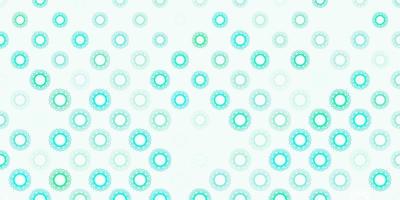 Light green vector background with covid-19 symbols.