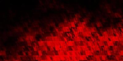 Dark Red vector background with lines, triangles.