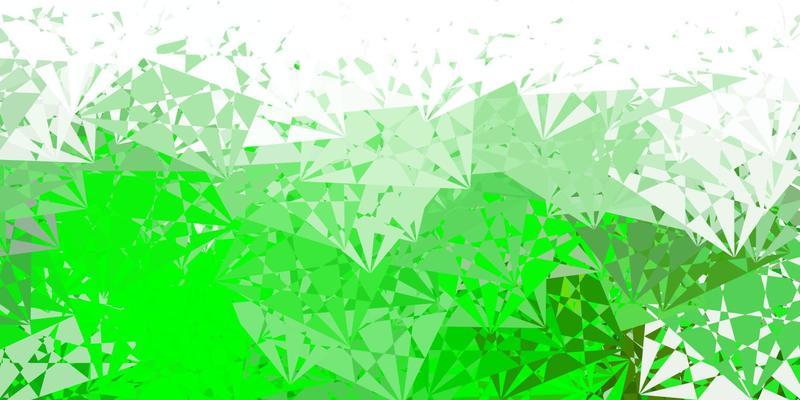 Light Green, Yellow vector template with triangle shapes.