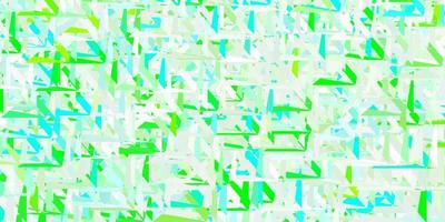Light green vector backdrop with triangles, lines.