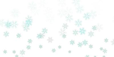 Light green vector abstract texture with leaves.
