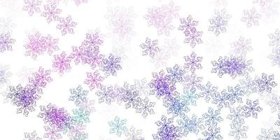 Light multicolor vector natural backdrop with flowers.