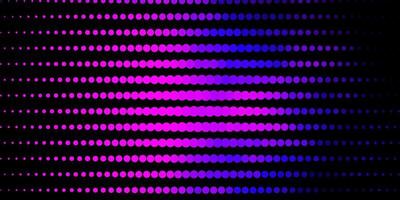 Telón de fondo de vector púrpura oscuro con círculos.