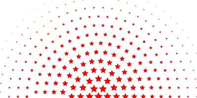 Light Red vector pattern with abstract stars.