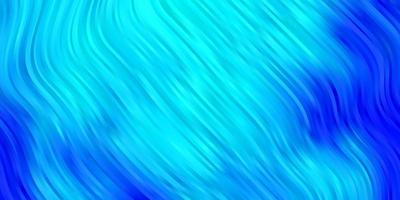 Light BLUE vector background with curved lines.