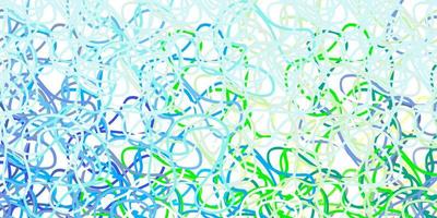 Light blue, green vector background with wry lines.