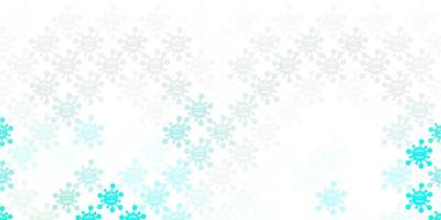 Light Blue, Green vector backdrop with virus symbols.