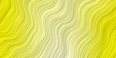 Light Yellow vector template with curved lines.