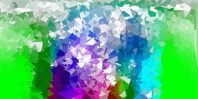 Light multicolor vector triangle mosaic design.