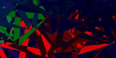 Dark multicolor vector background with polygonal forms.