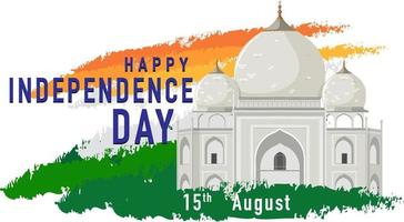 Happy India independence day vector