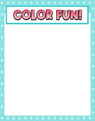 Colour fun border template background