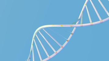 helix DNA isolated on background 3d illustration rendering photo